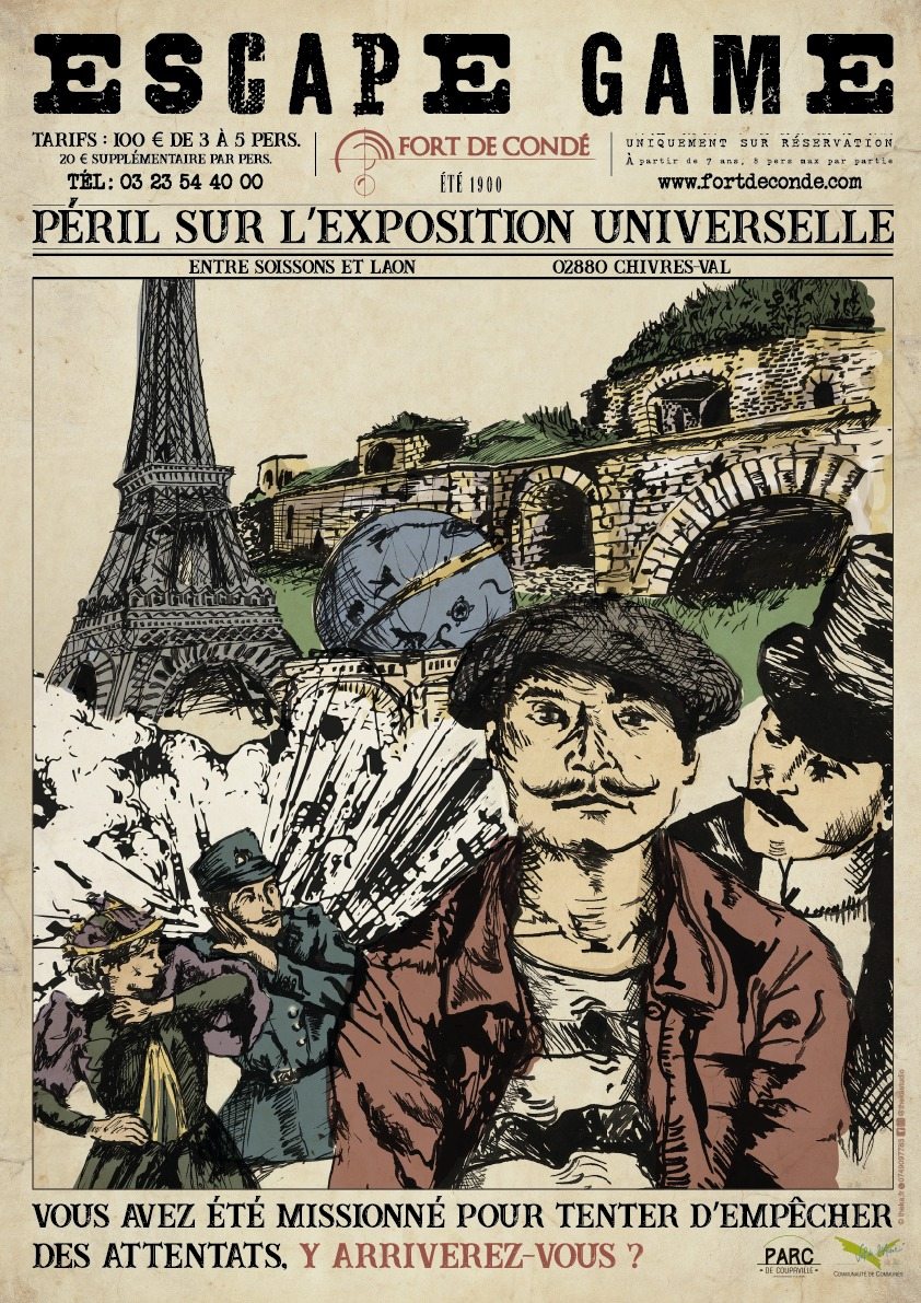 « Enigmes et frissons » dans le Soissonnais Valois - Escape Game “Péril sur l’Exposition Universelle”