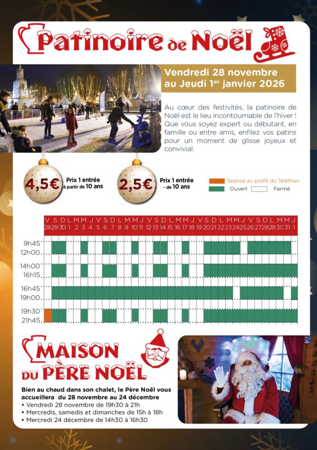 Marché de noël et patinoire à Soissons