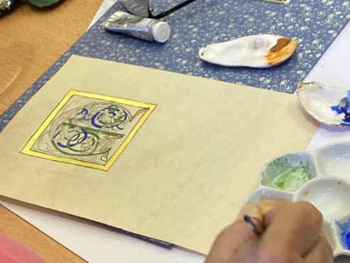 Atelier d'enluminure