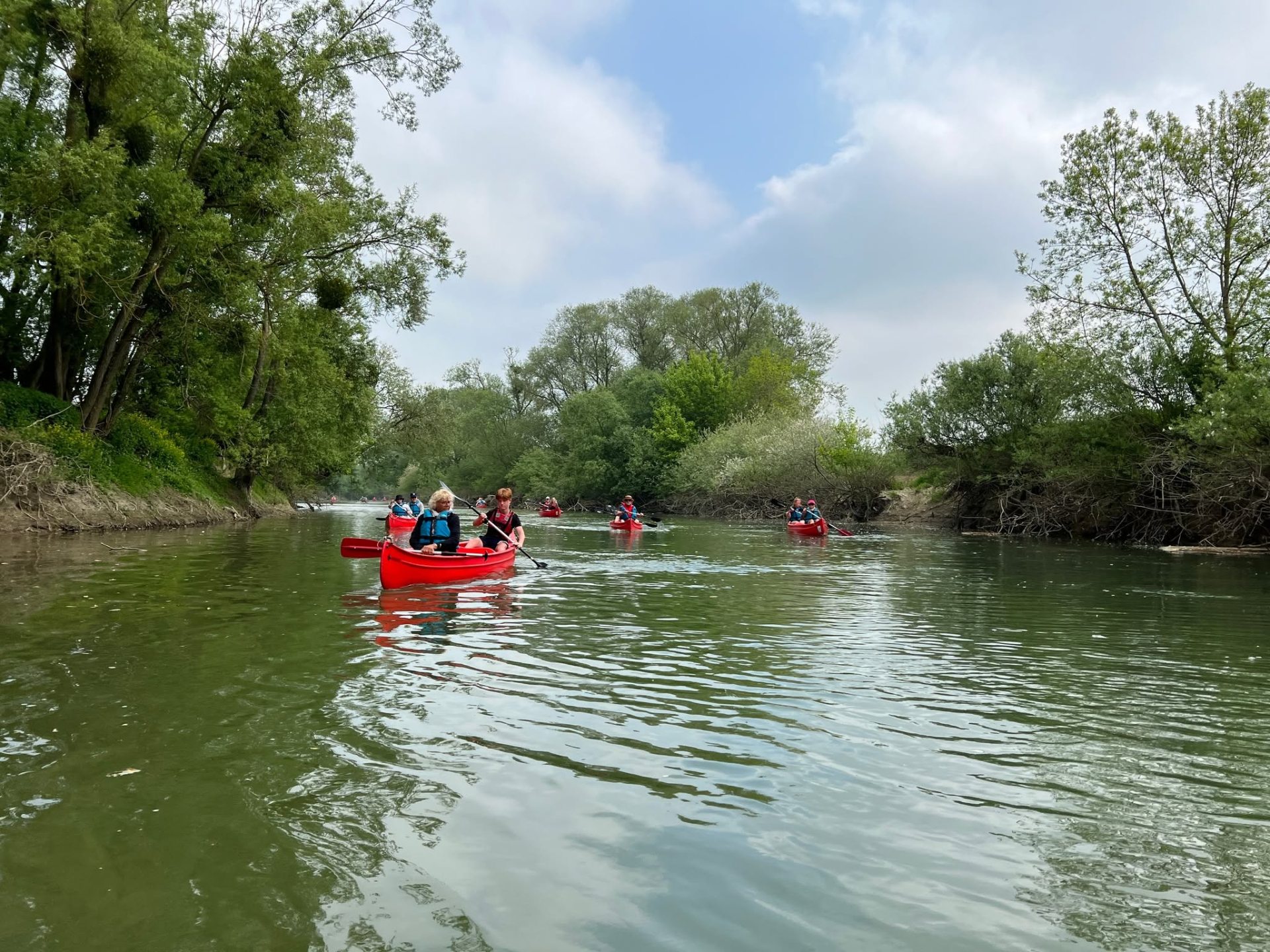 L'Aisne en canoë et vedettes fluviales